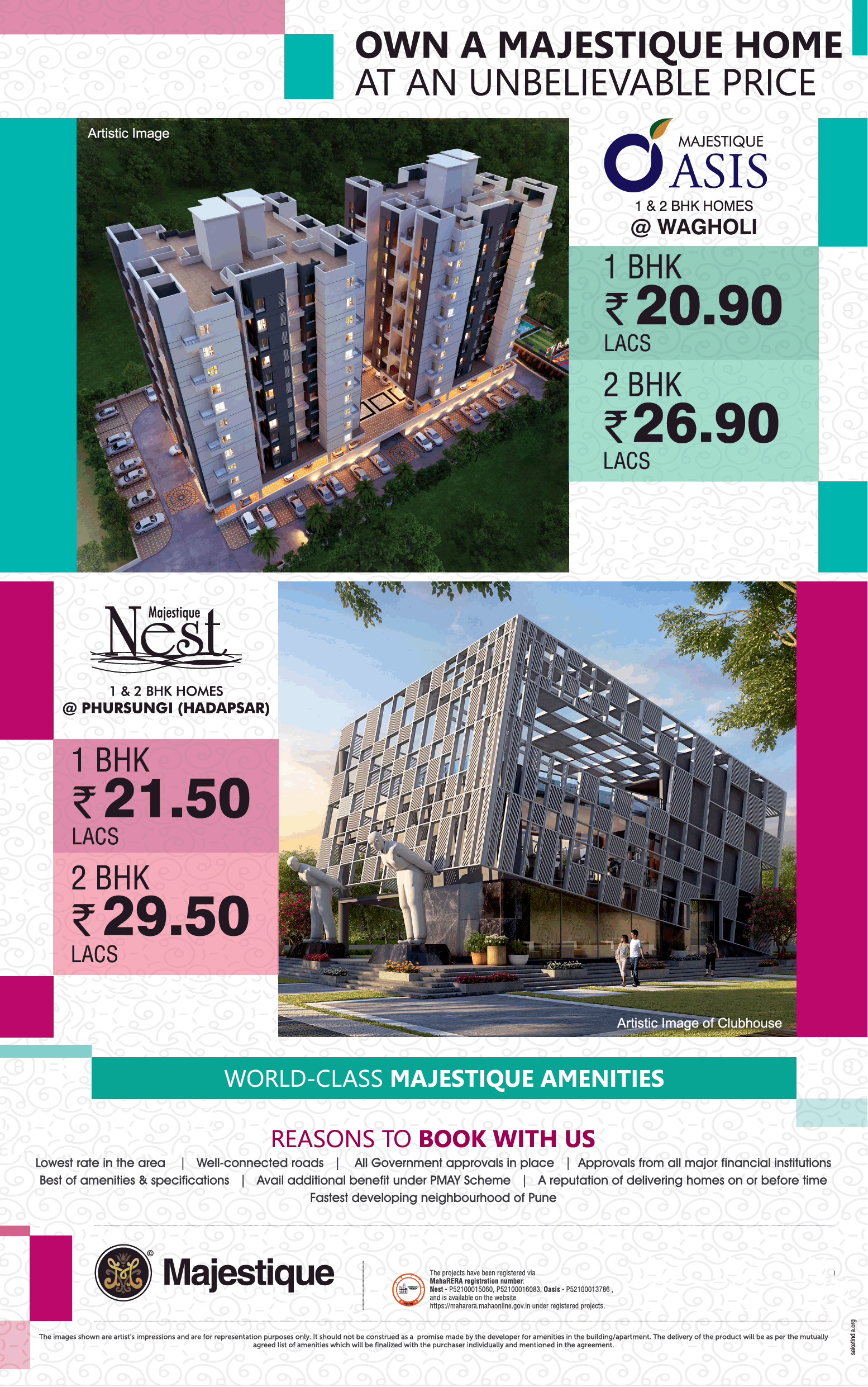 Own a Majestique home at an unbelievable price at Majestique Projects in Pune Update
